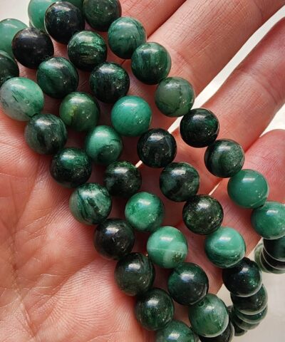 Zumrut Dizi Dogal Tas 8 Mm