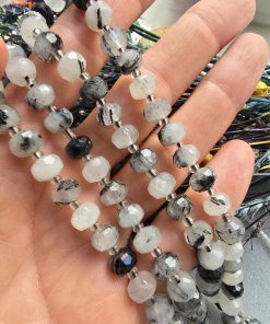 5x8 MM Siyah Rutil Kuvars 5A Kalite