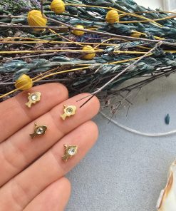 Taşlı Mini Balık Charm Takı Malzemesi