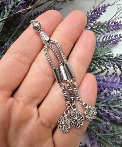 Üçlü Sallantılı Metal Tesbih Püskülü - 501