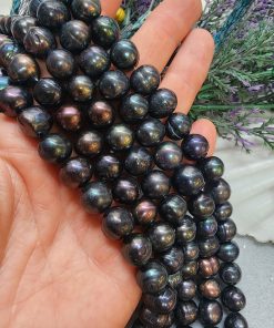 12 MM Premium Barok Doğal Siyah İnci