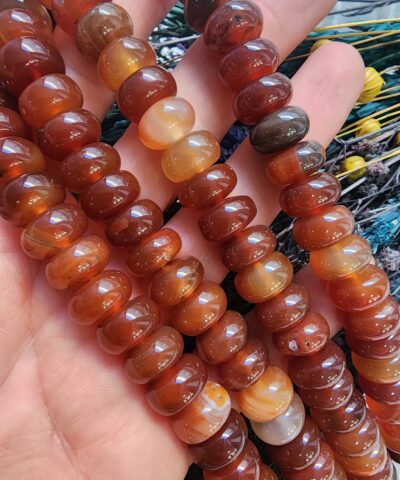 12x7 MM Rondela Karnelyan Akik Taşı