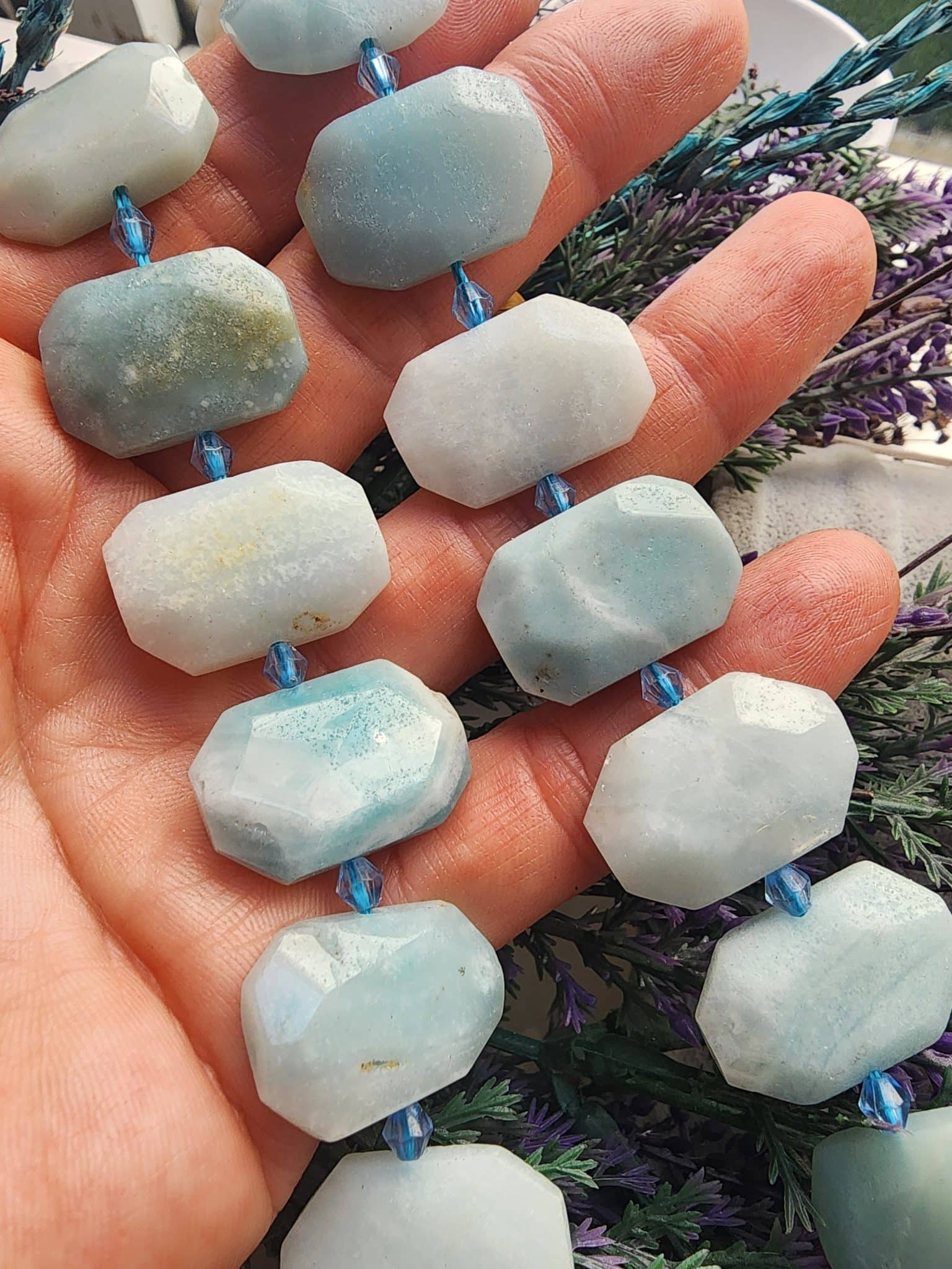 15x20 MM Dikdörtgen Kesimli Amazonit Taşı