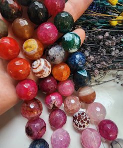 16 MM Küre Mix Damarlı Akik Taşı