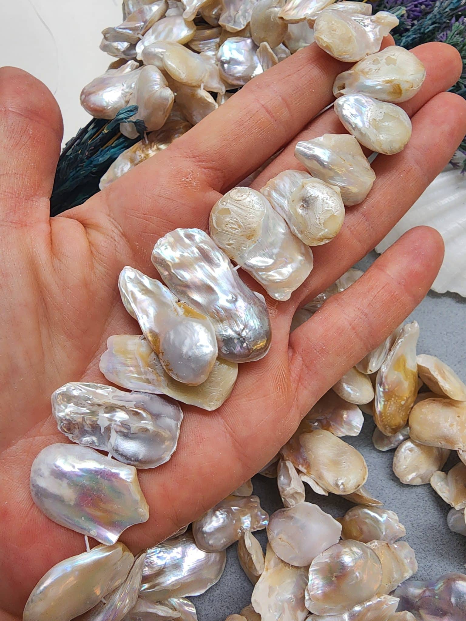 20-30 MM Yaprak Şekilli Doğal Barok İncisi - Görsel 3