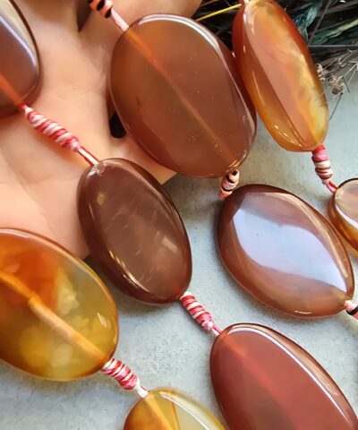 20x40 MM Oval Karnelyan Akik Taşı