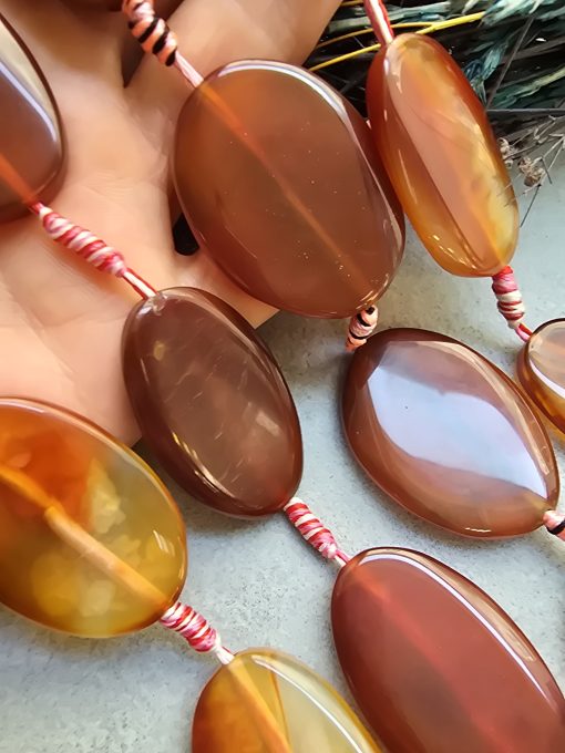 20x40 MM Oval Karnelyan Akik Taşı