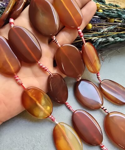 20x40 MM Oval Karnelyan Akik Taşı