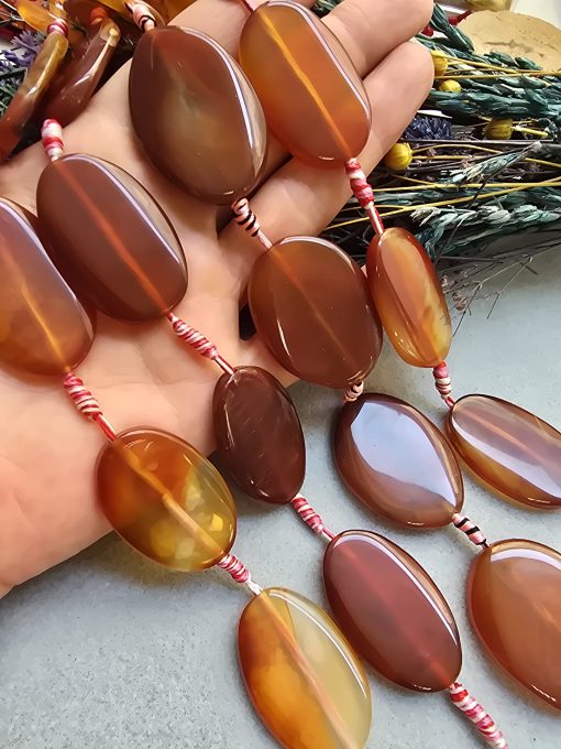 20x40 MM Oval Karnelyan Akik Taşı