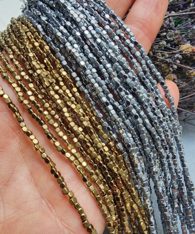 2x2 MM Mat-Parlak Mix Küp Hematit Taşı