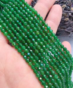 4 MM Faset Akik Renkli Kuvars Taşı