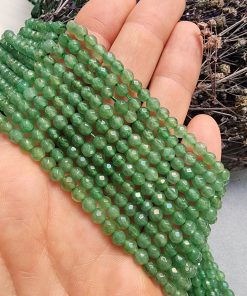 4 MM Faset Aventurin Renkli Kuvars Taşı