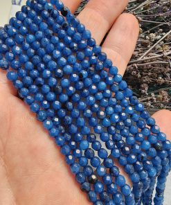 4 MM Faset Lapis Renkli Kuvars Taşı