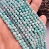 4 MM Faset Larimar Renkli Kuvars Taşı