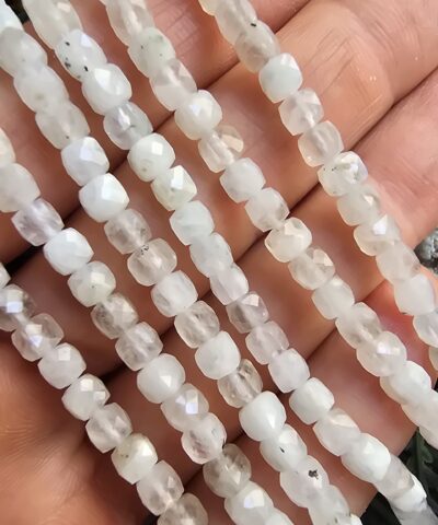 4 MM Küp Ay Taşı Doğal Taş