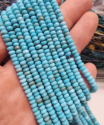 4x2 MM Faset Rondela İran Turkuaz Taşı