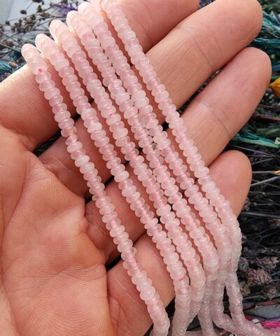 4x2 MM Rondela Pembe Kuvars Taşı