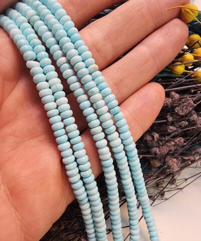4x2 MM Rondela Turkuaz Doğal Taş AAA - 502