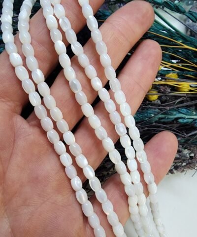 4X5 MM AAA Tombul Silindir Doğal Sedef Taşı