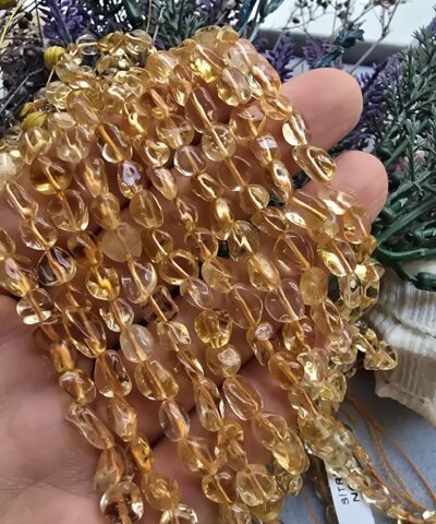 5 MM Amorf Şekilli Doğal Sitrin Taşı