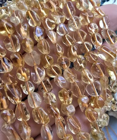 5 MM Amorf Şekilli Doğal Sitrin Taşı