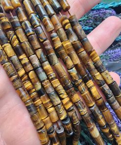 5x8 MM Silindir Kaplan Gözü Doğal Taş