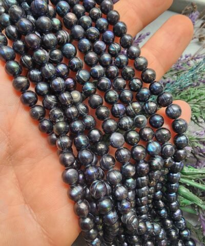 6 MM Doğal Siyah İnci