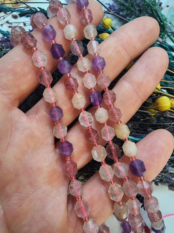 6 MM Mix Piramit Ametist Kuvars Taşı