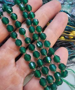 6 MM Piramit Yeşil Akik Taşı