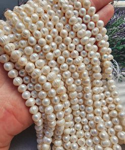 7-8 MM Oval Doğal Barok İnci