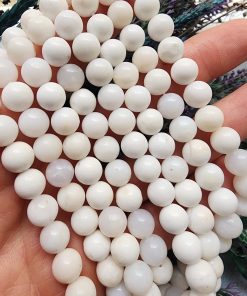 8 MM 5A Beyaz Opal Doğal Taş
