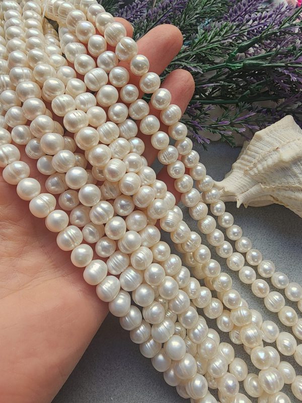 8 MM Doğal Beyaz Barok İnci