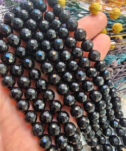 8 MM Fasetli Küre AAA Siyah Turmalin Taşı