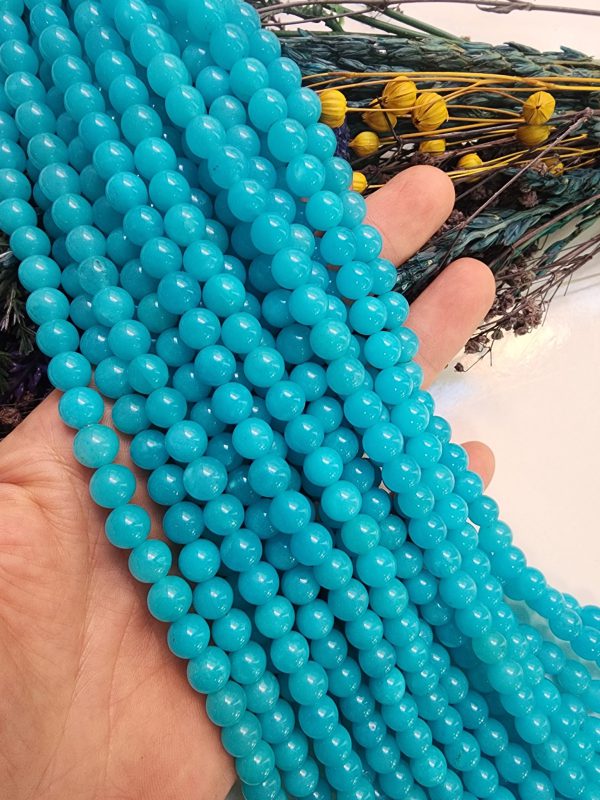 8 MM Küre Mavi Ceyt Kuvars Taşı