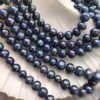 8 MM Premium Oval Siyah Doğal Barok İnci AAA - Görsel 3