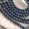8 MM Premium Oval Siyah Doğal Barok İnci AAA - Görsel 2