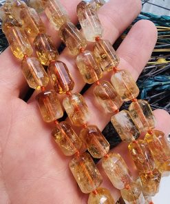 9x13 MM Kesimli Silindir Sitrin Taşı