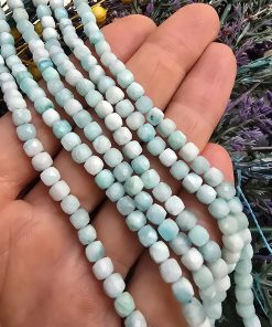 4x4 MM Küp Larimar Taşı