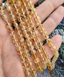 4 MM Küp Sitrin Taşı
