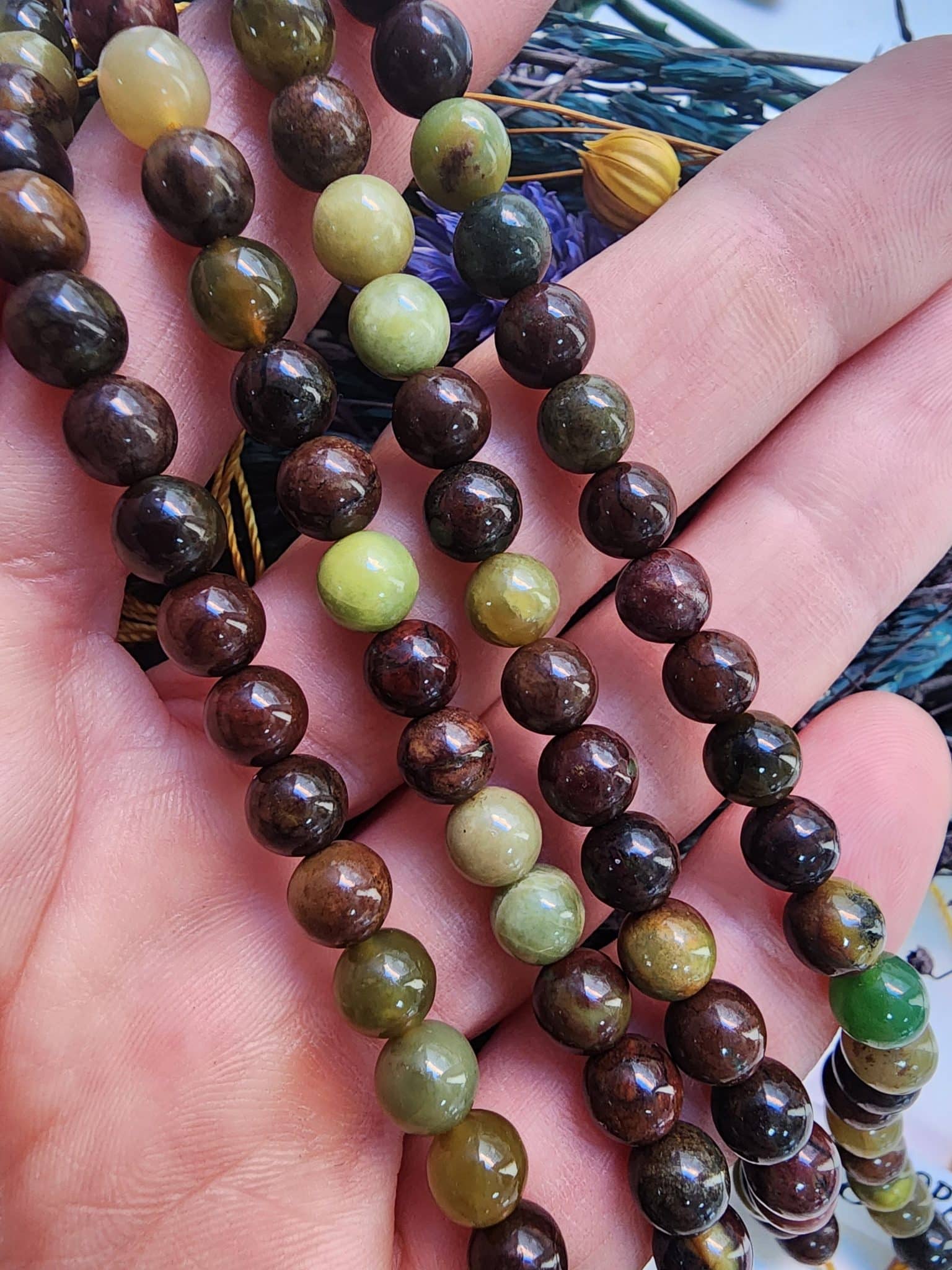 6 MM AAA Küre Yeşil Opal Taşı