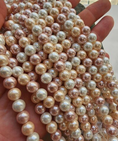 Beyaz Lila Mix Mayorka Yapay İnci Çeşitleri - 8 MM