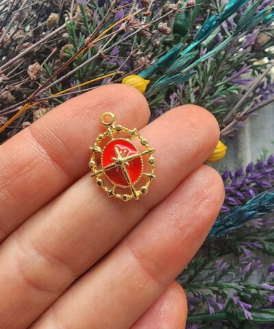 Kutup Yıldızı Motifli Charm Kolye Ucu - 502