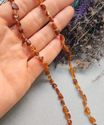 Orijinal Yetişkin Kehribar Kolye 5-7 Gram - 505