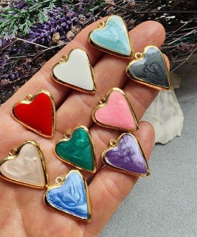 Premium Kalp Charm Kolye Ucu