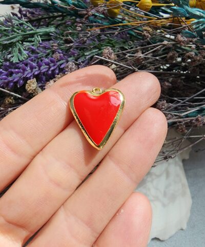 Premium Kalp Charm Kolye Ucu - 507
