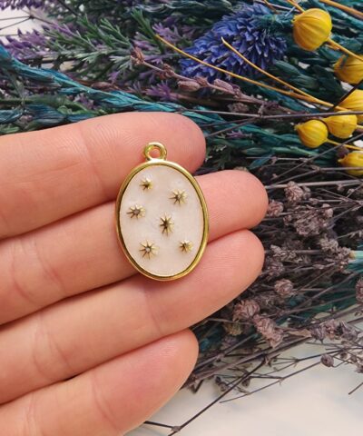 Yıldızlı Madalyon Kolye Ucu - 503