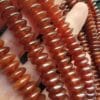 10 MM Rondela Koyu Kahve Karnelyan Akik Taşı