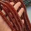 10 MM Rondela Koyu Kahve Karnelyan Akik Taşı