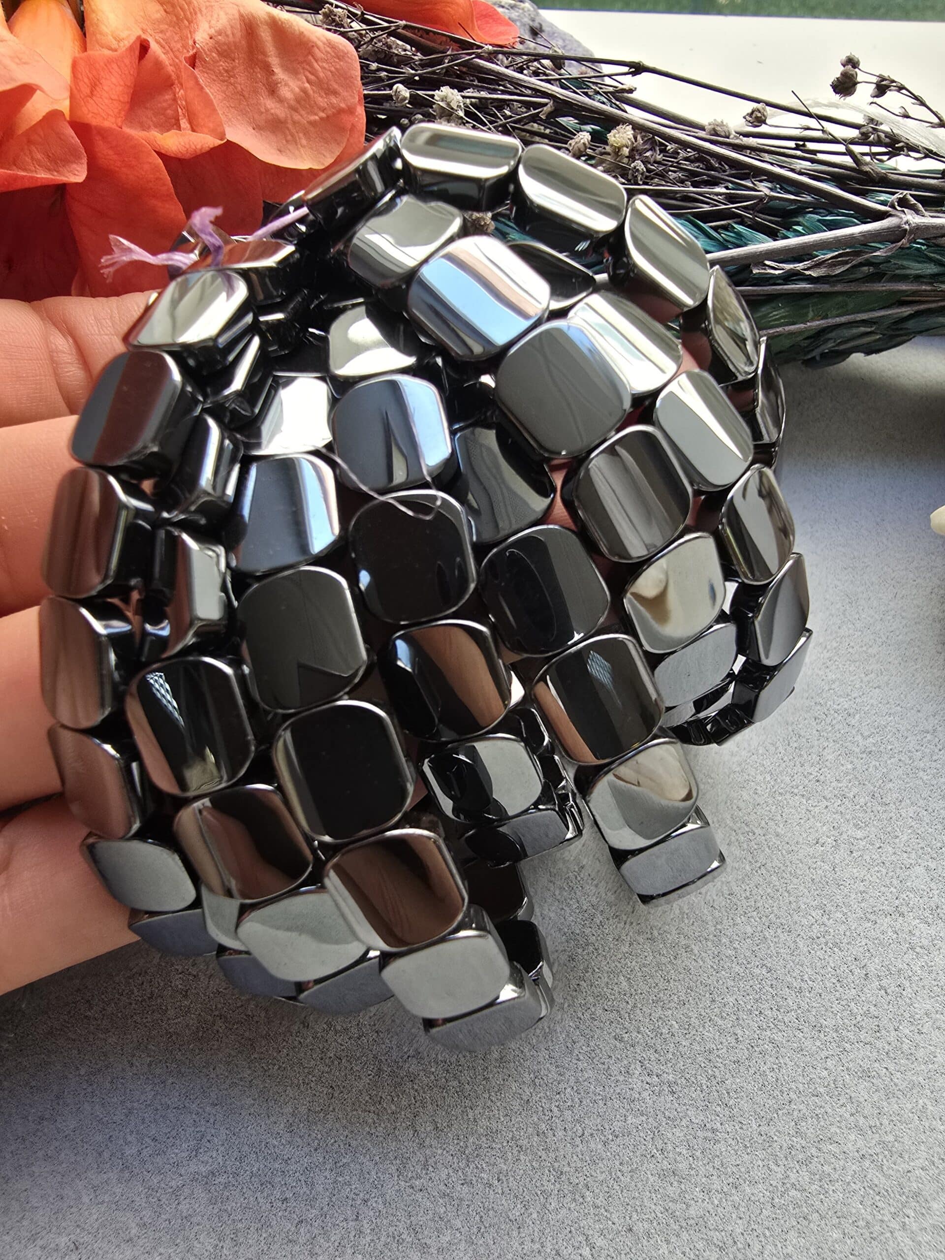 10 Mm Tela Hematit Tasi Bileklik 2