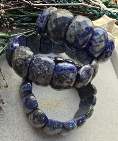 25 MM Lapis Doğal Taş Bileklik